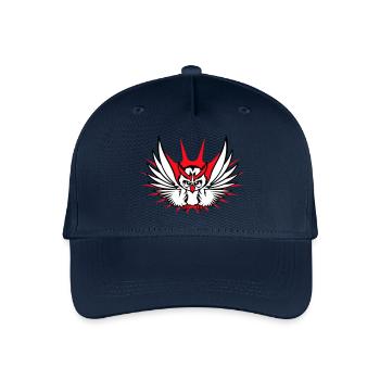 hibou oiseau aigle hibou hibou oiseau de nuit chouette effraie volant cool - Casquette de baseball bio Enfant - marine - Devant