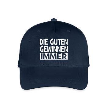 Die Guten gewinnen immer. - Kinder Bio Basecap - Navy - Vorne