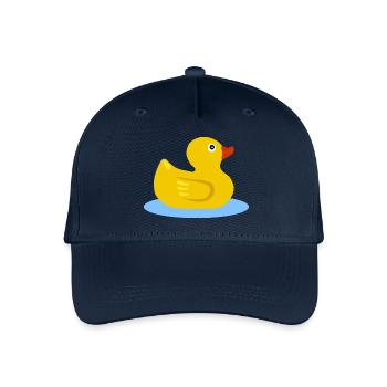 rubber duck - Organic Kids’ Baseball Cap - navy - Front