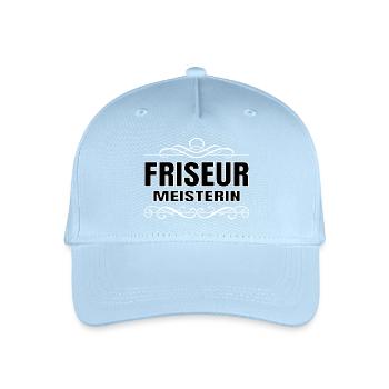 Friseur Friseurin Hairdresser Hair Stylist Haare - Kinder Bio Basecap - Hellblau - Vorne