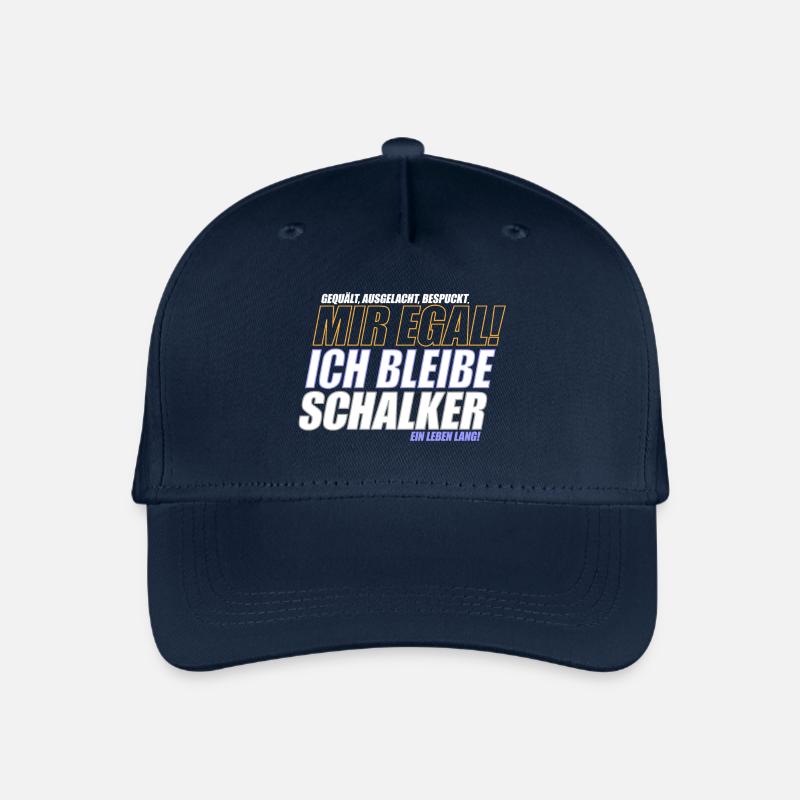 Mir Egal ich bleibe Schalker | Schalke Geschenk - Kinder Bio Basecap - Navy