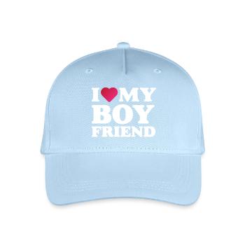 I Love My Boyfriend - Organic Kids’ Baseball Cap - light blue - Front