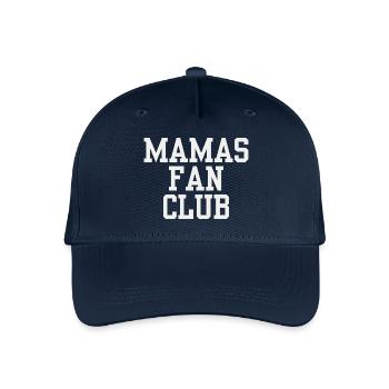 Mama Fanclub Vater Kind Outfit Muttertag Familie - Kinder Bio Basecap - Navy - Vorne