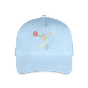 Sketch rétro de pom-pom girl - Casquette de baseball bio Enfant - bleu clair - Devant