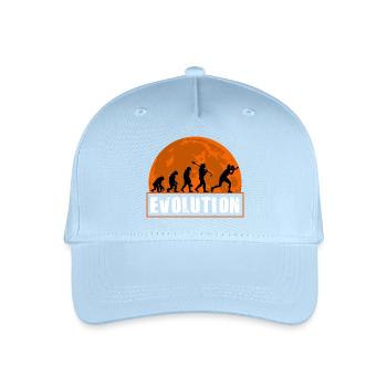Évolution du tennis de table et du ping-pong - Casquette de baseball bio Enfant - bleu clair - Devant