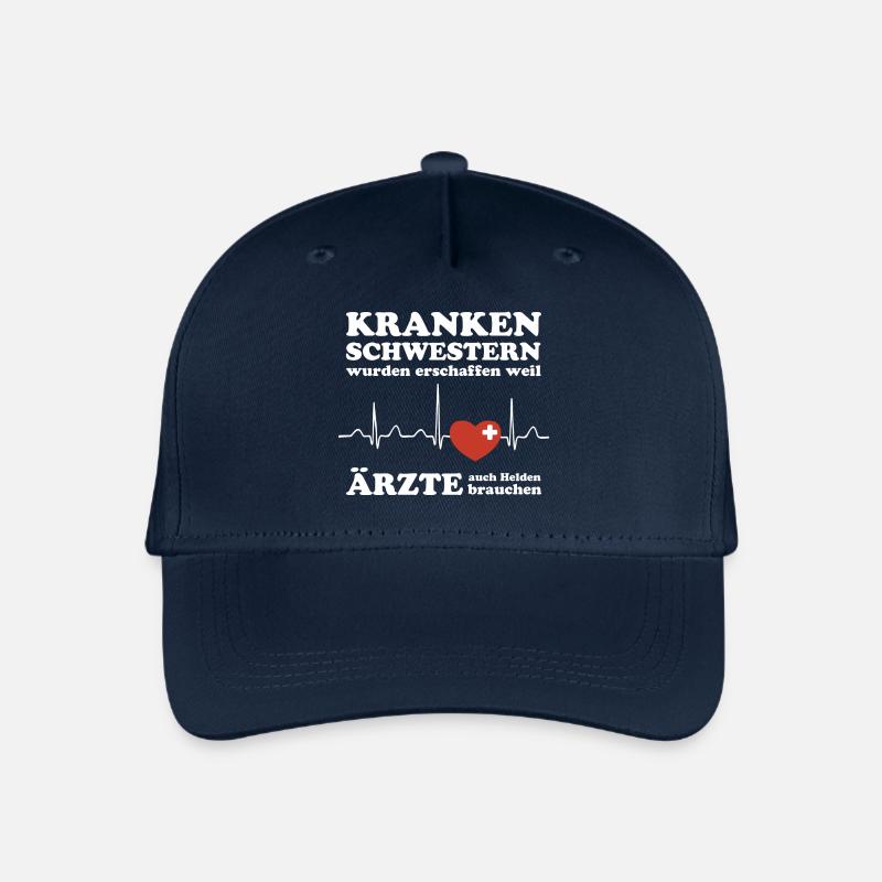 Krankenschwestern wurden erschaffen weil Ärzte - Kinder Bio Basecap - Navy