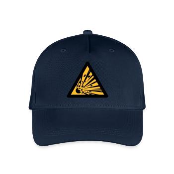 Symbole de danger - Explosifs (2 couleurs) - Casquette de baseball bio Enfant - marine - Devant