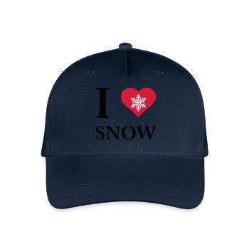 i love snow - Kinder Bio Basecap - Navy - Vorne