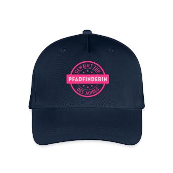 Pfadfinder Pfadfinderin Pfadfinderbewegung Camper - Kinder Bio Basecap - Navy - Vorne