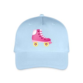 Smiley Roll Skate - Kinder Bio Basecap - Hellblau - Vorne