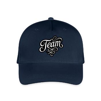 Team - Organic Kids’ Baseball Cap - navy - Front