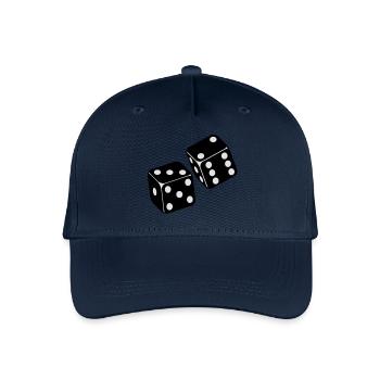 wurfel_f2 - Kinder Bio Basecap - Navy - Vorne