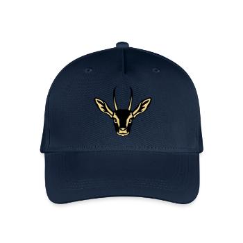 Gazelle Wildtieren in 1010 - Kinder Bio Basecap - Navy - Vorne