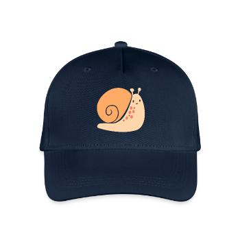 Schnecke - Kinder Bio Basecap - Navy - Vorne