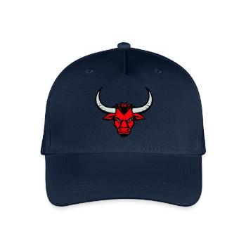 Bull Animal Head - Organic Kids’ Baseball Cap - navy - Front