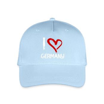 I love Germany - Kinder Bio Basecap - Hellblau - Vorne