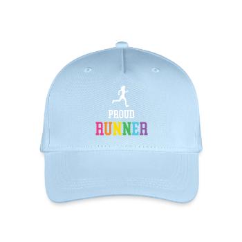 Stolze LGBT-Läuferin - Kinder Bio Basecap - Hellblau - Vorne