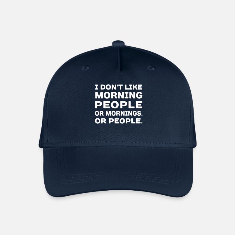 I don't like morning People 5.0 - Kinder Bio Basecap - Navy