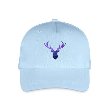 Low Poly Cosmos Deer - Organic Kids’ Baseball Cap - light blue - Front
