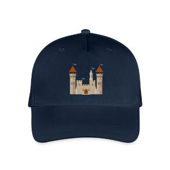 knight's castle - Organic Kids’ Baseball Cap - navy - Front