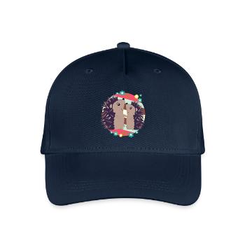 Happy hedgehogs - Organic Kids’ Baseball Cap - navy - Front