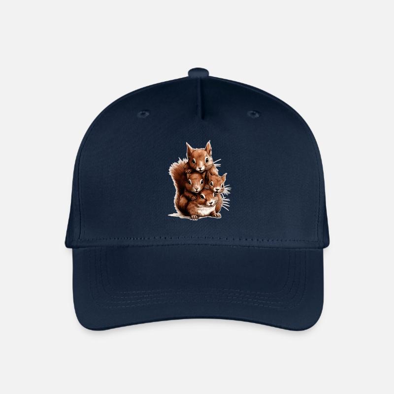 Eichhörnchen - Kinder Bio Basecap - Navy