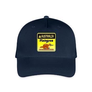 Australien Schnabeltier-Warnung - Säugetiere - Kinder Bio Basecap - Navy - Vorne