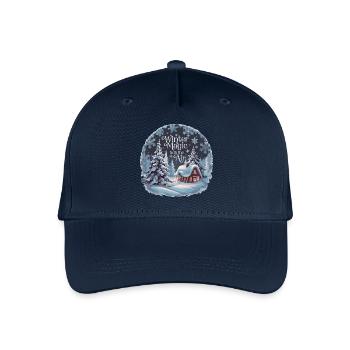 Winter Magic is in the Air – Winter Landscape - Organic Kids’ Baseball Cap - navy - Front