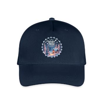 Winter Magic is in the Air – Winter Landscape - Organic Kids’ Baseball Cap - navy - Front