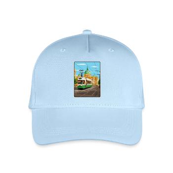 Sofia Bulgaria Historic Tramway Elegant Cityscape - Organic Kids’ Baseball Cap - light blue - Front