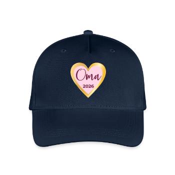 HEART GRANNY 2026 PREGNANCY ANNOUNCE - Organic Kids’ Baseball Cap - navy - Front