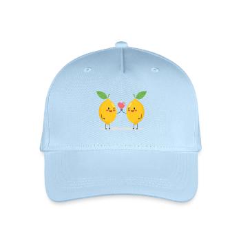 Kuschelige Limonenliebe - Kinder Bio Basecap - Hellblau - Vorne