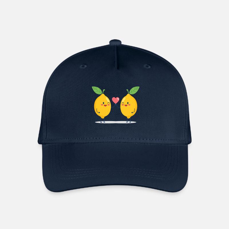 Kuschelige Limonenliebe - Kinder Bio Basecap - Navy