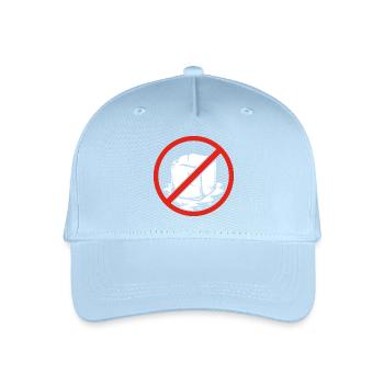 Marche anti-déportation No Symbol Pro-Immigrés - Casquette de baseball bio Enfant - bleu clair - Devant