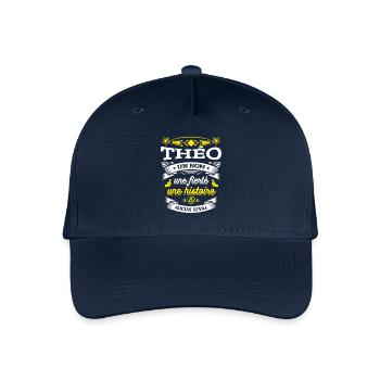 THÉO PARFAIT - PRENOM THÉO - Casquette de baseball bio Enfant - marine - Devant