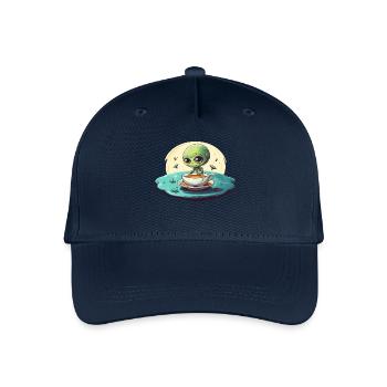 Green Alien Coffee Buveur de café - Casquette de baseball bio Enfant - marine - Devant