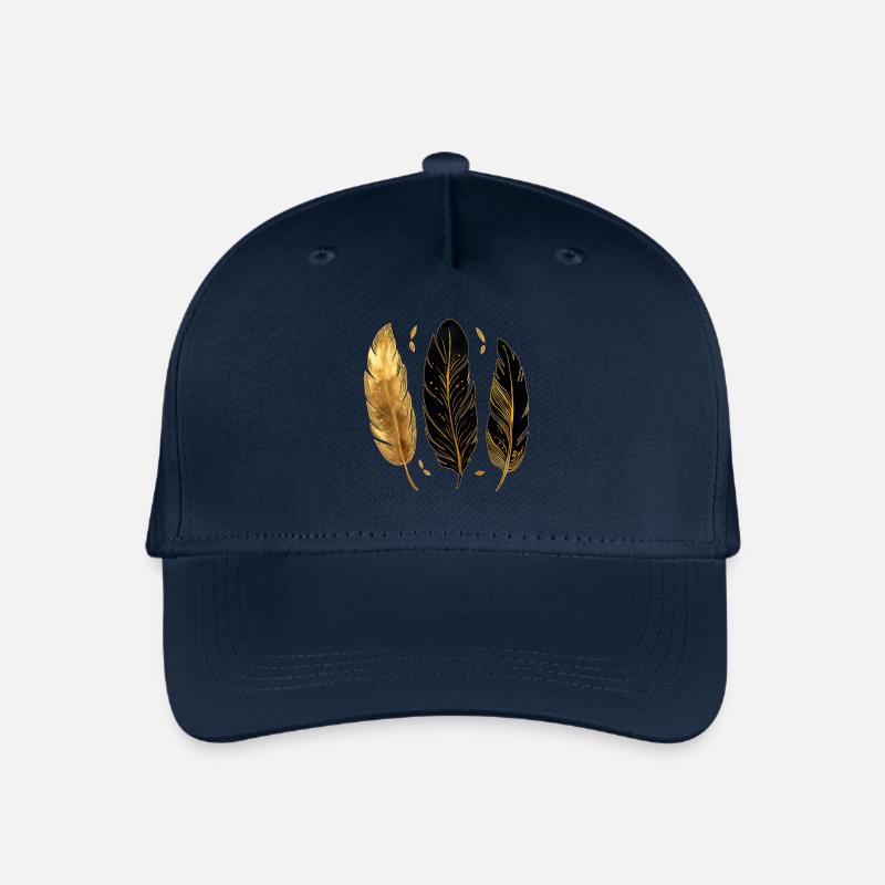 Goldene Federn - Kinder Bio Basecap - Navy