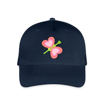 Retro Vintage Insekt Schmetterling Falter Kind - Kinder Bio Basecap - Navy - Vorne