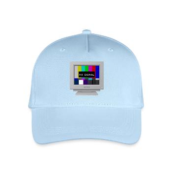 CRT design -No signal (bandes) - Casquette de baseball bio Enfant - bleu clair - Devant