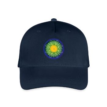 Herzchakra – Mandala der Liebe & Balance - Kinder Bio Basecap - Navy - Vorne