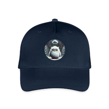 Eule Triste im eisigen Regen - Kinder Bio Basecap - Navy - Vorne
