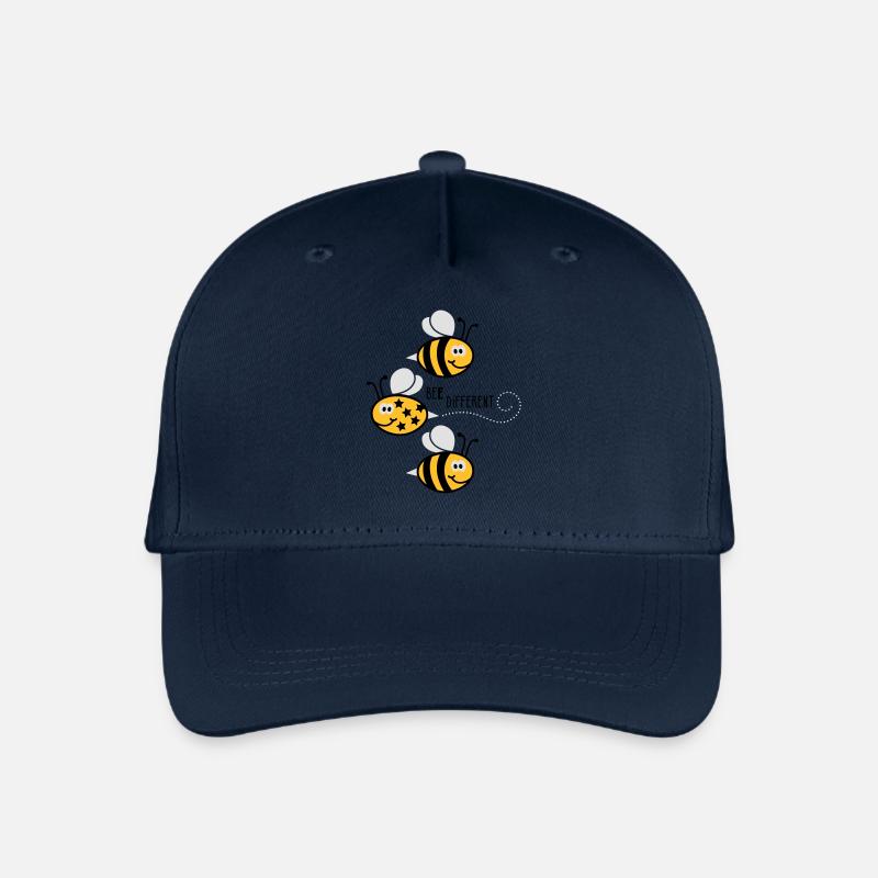 Be different - be yourself - Biene - Bee - 3C - Kinder Bio Basecap - Navy