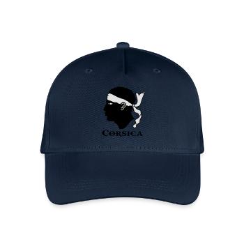 corsica corse - Casquette de baseball bio Enfant - marine - Devant
