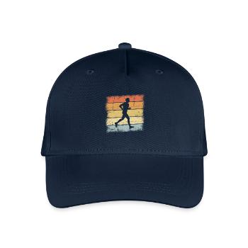 Jogging Sunset - Organic Kids’ Baseball Cap - navy - Front
