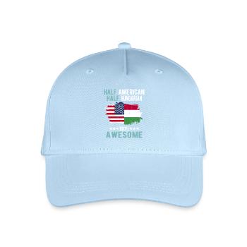 Moitié américain moitié hongrois - Casquette de baseball bio Enfant - bleu clair - Devant