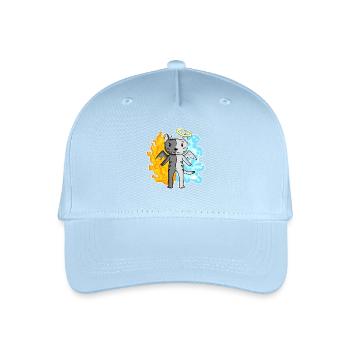 Chat Cat Race Egyptian Mau Ange et Diable - Casquette de baseball bio Enfant - bleu clair - Devant