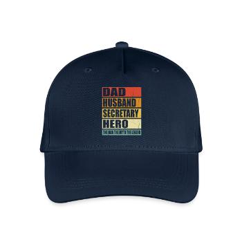 Vater Ehemann Sekretärin Held - Kinder Bio Basecap - Navy - Vorne
