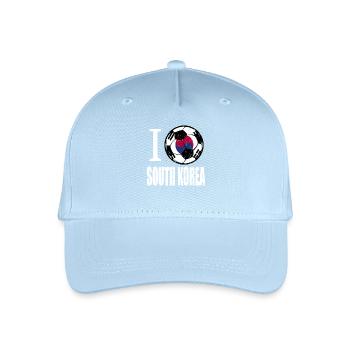 South Korea Football - Organic Kids’ Baseball Cap - light blue - Front