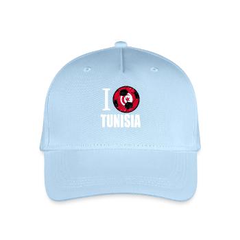 Tunisia Football - Organic Kids’ Baseball Cap - light blue - Front