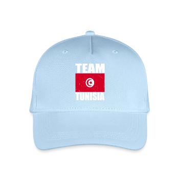Team Tunisia Football - Organic Kids’ Baseball Cap - light blue - Front